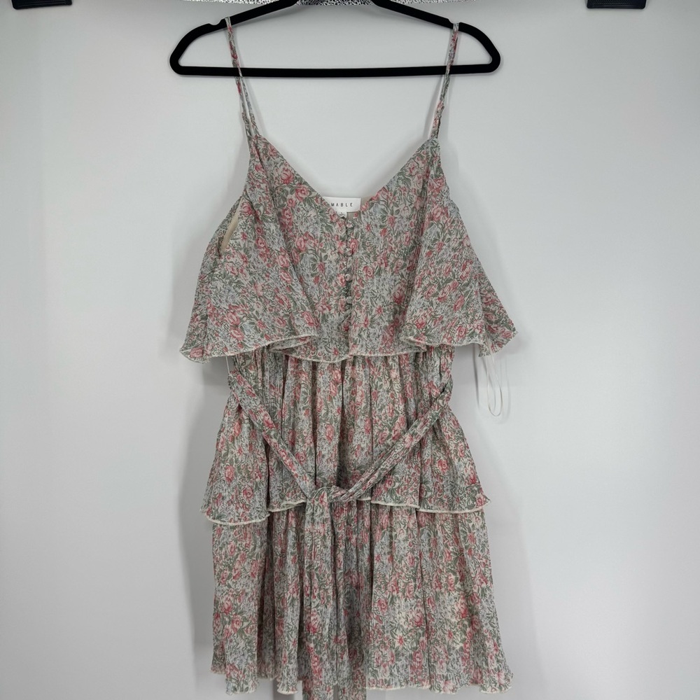 NWT Mable Mini Floral Ruffle Dress